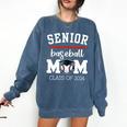 Senior Baseball Mom 2024 Senior Mom Class Of 2024 Baseball Comfort Colors Sweatshirt Blue Jean Senior Baseball Mom 2024 Senior Mom Class Of 2024 Baseball Comfort Colors Sweatshirt Blue Jean