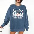 Senior Mom Class Of 2026 Baseball Retro Mom Graduation 2026 Comfort Colors Sweatshirt Blue Jean Senior Mom Class Of 2026 Baseball Retro Mom Graduation 2026 Comfort Colors Sweatshirt Blue Jean