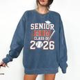 Senior Mom Class Of 2026 Graduate Baseball 2026 Graduation Comfort Colors Sweatshirt Blue Jean Senior Mom Class Of 2026 Graduate Baseball 2026 Graduation Comfort Colors Sweatshirt Blue Jean