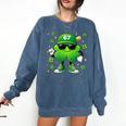Shamrocks Playing Baseball St Patricks Day 6 7 Meme Men Boys Comfort Colors Sweatshirt Blue Jean Shamrocks Playing Baseball St Patricks Day 6 7 Meme Men Boys Comfort Colors Sweatshirt Blue Jean