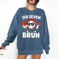 Six Seven Bruh Valentines Baseball Kids 67 Valentine Boys Comfort Colors Sweatshirt Blue Jean Six Seven Bruh Valentines Baseball Kids 67 Valentine Boys Comfort Colors Sweatshirt Blue Jean