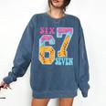 Six Seven Drip Baseball Player Number 67 Or 67th Birthday Comfort Colors Sweatshirt Blue Jean Six Seven Drip Baseball Player Number 67 Or 67th Birthday Comfort Colors Sweatshirt Blue Jean