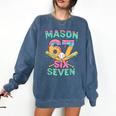 Six Seven Meme Mason Ice Cream Drip Baseball Number 67 Comfort Colors Sweatshirt Blue Jean Six Seven Meme Mason Ice Cream Drip Baseball Number 67 Comfort Colors Sweatshirt Blue Jean