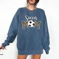 Soccer Mom Dance Mom Baseball Mom Mother Day Comfort Colors Sweatshirt Blue Jean