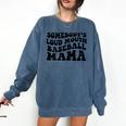 Somebody's Loud Mouth Baseball Mama Baseball Mom Comfort Colors Sweatshirt Blue Jean Somebody's Loud Mouth Baseball Mama Baseball Mom Comfort Colors Sweatshirt Blue Jean