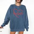 I Am Somebody's Loudmouth Baseball Mama Baseball Mom Comfort Colors Sweatshirt Blue Jean