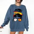 Spanish Baseball Mom Messy Bun Spain Baseball Girl Comfort Colors Sweatshirt Blue Jean Spanish Baseball Mom Messy Bun Spain Baseball Girl Comfort Colors Sweatshirt Blue Jean