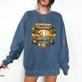 Spring Training 2026 Retro Baseball Palm Cactus Comfort Colors Sweatshirt Blue Jean