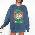 St Patrick Day Baseball Drip Ice Cream Kids Boys Men Comfort Colors Sweatshirt Blue Jean St Patrick Day Baseball Drip Ice Cream Kids Boys Men Comfort Colors Sweatshirt Blue Jean