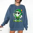 St Patrick Day Baseball Drip Ice Cream Men Boys Kids Comfort Colors Sweatshirt Blue Jean St Patrick Day Baseball Drip Ice Cream Men Boys Kids Comfort Colors Sweatshirt Blue Jean