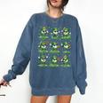 St Patricks Day Baseball Ice Cream Boys Baseball Player Comfort Colors Sweatshirt Blue Jean