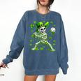 St Patricks Day Baseball Skeleton Irish Leprechaun Hat Boys Comfort Colors Sweatshirt Blue Jean St Patricks Day Baseball Skeleton Irish Leprechaun Hat Boys Comfort Colors Sweatshirt Blue Jean