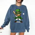 St Patrick’s Day Leprechaun Baseball Irish Graphic Comfort Colors Sweatshirt Blue Jean St Patrick’s Day Leprechaun Baseball Irish Graphic Comfort Colors Sweatshirt Blue Jean