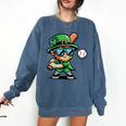 St Patricks Day Leprechaun Baseball Saint Paddys Boys Men Comfort Colors Sweatshirt Blue Jean St Patricks Day Leprechaun Baseball Saint Paddys Boys Men Comfort Colors Sweatshirt Blue Jean
