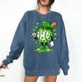 St Patricks Day Shamrock Baseball Drip Icecream Irish Boys Comfort Colors Sweatshirt Blue Jean St Patricks Day Shamrock Baseball Drip Icecream Irish Boys Comfort Colors Sweatshirt Blue Jean