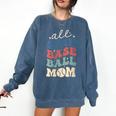 All Star Baseball Mom Comfort Colors Sweatshirt Blue Jean