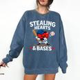 Stealing Hearts & Bases Valentine’s Day Baseball Love Comfort Colors Sweatshirt Blue Jean Stealing Hearts & Bases Valentine’s Day Baseball Love Comfort Colors Sweatshirt Blue Jean
