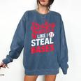 Stealing Hearts Like I Steal Bases Cute Baseball Valentine Comfort Colors Sweatshirt Blue Jean Stealing Hearts Like I Steal Bases Cute Baseball Valentine Comfort Colors Sweatshirt Blue Jean