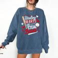 Stealing Hearts Like I Steal Bases Softball Baseball Batter Comfort Colors Sweatshirt Blue Jean Stealing Hearts Like I Steal Bases Softball Baseball Batter Comfort Colors Sweatshirt Blue Jean