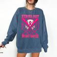 Strike Out Breast Cancer Baseball Ice Cream Drip Comfort Colors Sweatshirt Blue Jean Strike Out Breast Cancer Baseball Ice Cream Drip Comfort Colors Sweatshirt Blue Jean