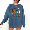 I Survived 67 33 Days Of School Baseball Basketball Football Comfort Colors Sweatshirt Blue Jean I Survived 67 33 Days Of School Baseball Basketball Football Comfort Colors Sweatshirt Blue Jean