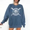 I Teach My Kids To Hit & Steal Baseball Mom Comfort Colors Sweatshirt Blue Jean I Teach My Kids To Hit & Steal Baseball Mom Comfort Colors Sweatshirt Blue Jean