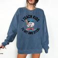 I Teach Kids To Hit And Steal Baseball Softball Coach Comfort Colors Sweatshirt Blue Jean I Teach Kids To Hit And Steal Baseball Softball Coach Comfort Colors Sweatshirt Blue Jean
