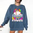 Tie Dye Baseball Mom Baseball Mama Sport Mother's Day Comfort Colors Sweatshirt Blue Jean