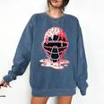 Valentine Baseball Catcher Mask Ice Cream Drip Tee For Boys Comfort Colors Sweatshirt Blue Jean Valentine Baseball Catcher Mask Ice Cream Drip Tee For Boys Comfort Colors Sweatshirt Blue Jean