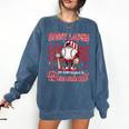 Valentine My Heart Belongs Baseball Lover Boy Men Comfort Colors Sweatshirt Blue Jean