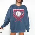 Valentines Baseball Boys Ice Cream Drip Heart Youth Kids Comfort Colors Sweatshirt Blue Jean Valentines Baseball Boys Ice Cream Drip Heart Youth Kids Comfort Colors Sweatshirt Blue Jean