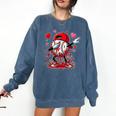 Valentines Baseball Toddler Boys Kids Dabbing Baseball Drip Comfort Colors Sweatshirt Blue Jean Valentines Baseball Toddler Boys Kids Dabbing Baseball Drip Comfort Colors Sweatshirt Blue Jean