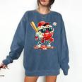 Valentines Day Heart Baseball Drip Ice Cream Boys Kids Men Comfort Colors Sweatshirt Blue Jean Valentines Day Heart Baseball Drip Ice Cream Boys Kids Men Comfort Colors Sweatshirt Blue Jean