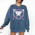 I Wear Purple For Alzheimers Awareness Baseball Heart Ribbon Comfort Colors Sweatshirt Blue Jean I Wear Purple For Alzheimers Awareness Baseball Heart Ribbon Comfort Colors Sweatshirt Blue Jean