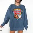 Womens Baseball Mom Mama Mother's In My Baseball Mom Era Comfort Colors Sweatshirt Blue Jean Womens Baseball Mom Mama Mother's In My Baseball Mom Era Comfort Colors Sweatshirt Blue Jean