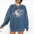 They Can't Hit Schlitt Cam Schlittler New York Baseball MLBP Comfort Colors Sweatshirt Blue Jean They Can't Hit Schlitt Cam Schlittler New York Baseball MLBP Comfort Colors Sweatshirt Blue Jean