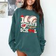 100 Days Of School Baseball 100th Day Of School Kids Teacher Comfort Colors Sweatshirt Chalky Mint 100 Days Of School Baseball 100th Day Of School Kids Teacher Comfort Colors Sweatshirt Chalky Mint