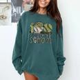 100 Days Of School Baseball Camo Cap Kids Boys 100th Day Comfort Colors Sweatshirt Chalky Mint