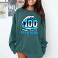 100 Days Of School Baseball Drip Ice Cream Kid Boy 100th Day Comfort Colors Sweatshirt Chalky Mint