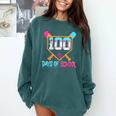 100 Days Of School Baseball Ice Cream Drip 100th Day School Comfort Colors Sweatshirt Chalky Mint 100 Days Of School Baseball Ice Cream Drip 100th Day School Comfort Colors Sweatshirt Chalky Mint