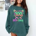 100 Days Of School Baseball Ice Cream Drip 100th Day Player Comfort Colors Sweatshirt Chalky Mint