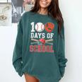 100 Days Of School Baseball Player Teacher Student Comfort Colors Sweatshirt Chalky Mint 100 Days Of School Baseball Player Teacher Student Comfort Colors Sweatshirt Chalky Mint