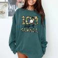 100 Days Of School Camo Baseball Camouflage For Kids Comfort Colors Sweatshirt Chalky Mint