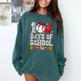 100 Days Of School Cute Bow Baseball Boy Girl Teacher Comfort Colors Sweatshirt Chalky Mint 100 Days Of School Cute Bow Baseball Boy Girl Teacher Comfort Colors Sweatshirt Chalky Mint