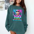 100 Drippy Days Of School Baseball Ice Cream 100th Day Boys Comfort Colors Sweatshirt Chalky Mint