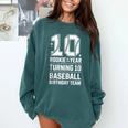 10th Birthday Rookie Of The Year Baseball Double Digit Humor Comfort Colors Sweatshirt Chalky Mint 10th Birthday Rookie Of The Year Baseball Double Digit Humor Comfort Colors Sweatshirt Chalky Mint
