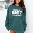 2027 Back To School Baseball 2027 Graduation Class Of 2027 Comfort Colors Sweatshirt Chalky Mint
