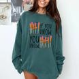 6 7 If You Know You Know Baseball Ice Cream Dip Comfort Colors Sweatshirt Chalky Mint