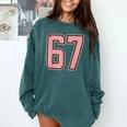 6 7 Number 67 Baseball Meme Tee For Women Comfort Colors Sweatshirt Chalky Mint