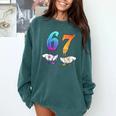 6 7 Six Seven Meme Hands Ice Cream Baseball Drip Boy Girl Comfort Colors Sweatshirt Chalky Mint 6 7 Six Seven Meme Hands Ice Cream Baseball Drip Boy Girl Comfort Colors Sweatshirt Chalky Mint